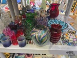 Over (35) Pieces Of Mixed Colored Glass