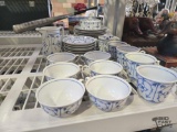 Blue & White China Set