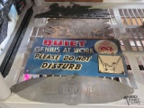 (5) Metal Hanging Signs