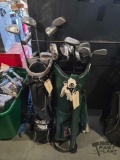 (2) Golf Bags with Golf Clubs