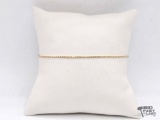 14K Gold Box Chain Bracelet, 1.57g