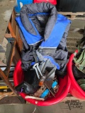 Bucket with Lige Jacket, Rope, Anchor and More