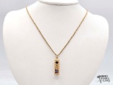 14K Gold Torah Necklace, 9.52g