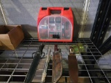 Black and Decker Dril with attachments 4 knives two John Deer Collectable Spoons