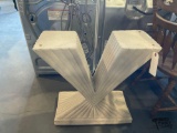 Postmodern Geometric Plaster Table Base