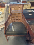Wooden Chair with Leather Seat