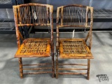 (2) Wooden Foldable Chairs