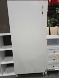 White Storage Cabinet W/ Sewing Kit
