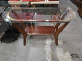 Wood Table With Glass Top