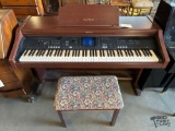 Technics Digital Ensemble Piano, Piano Chair & Piano Music Books