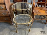 (2) Glass End Tables