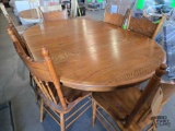 6 Person Wooden Table With Chairs