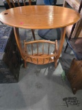 Side Table With Basket