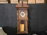 Gustav Becker Vienna Regulator Two Weight Wall Clock