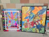 2 Abstract Vibrant Wall Arts