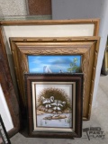(3) Framed Artist Signed Artworks