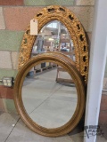 (2) Accent Oval Mirrors