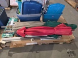Canopy Projector Screen 5 Patio Umbrellas and Draw Tite Bike Carrier