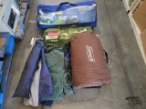 (2) Tents, (1) Sportz Truck Tent, (1) Sleeping Bag, and (1) Air Mattress