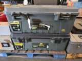 (2) Plano Sportsman's Trunks and (1) Winchester Deluxe Shooter's Box
