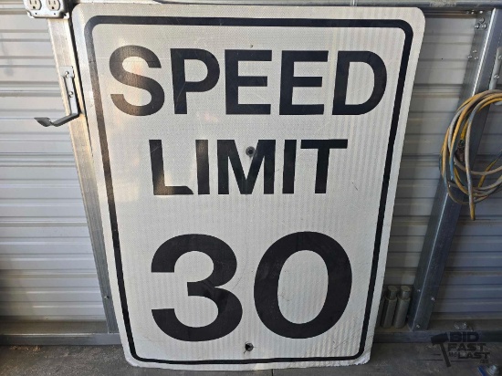 Speed Limit 30 Traffic Sign