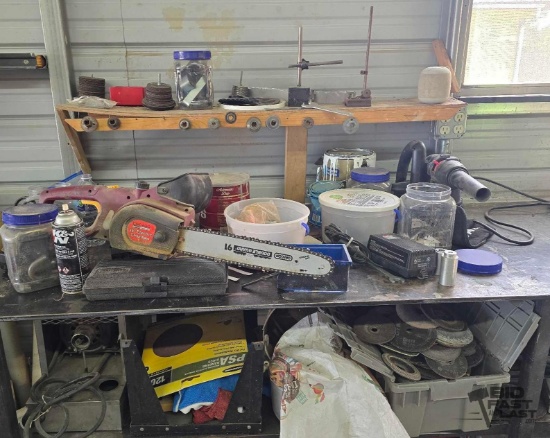 Chicago Electric Chainsaw, Craftsman Blower, Coleman Power Supply