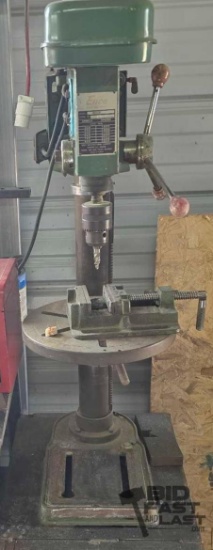 Enco Bench Drill Press with Attached Work Bench