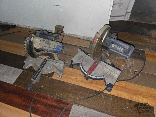 2 Chop Saws, Ryobi and Kobalt