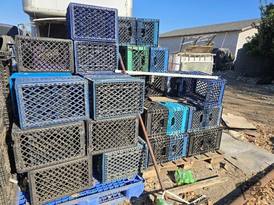 (82) Plastic Milk Crates