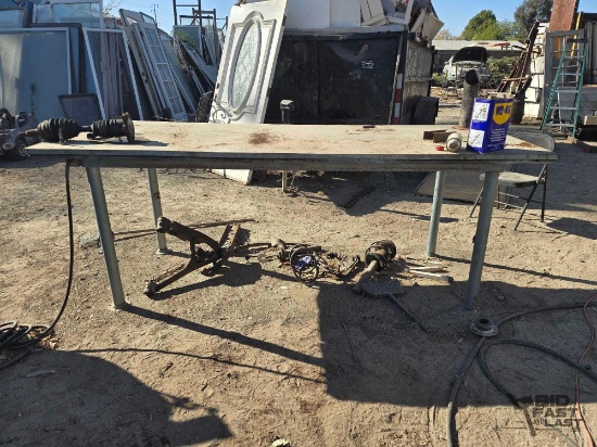 8' Work Bench with Power Connections