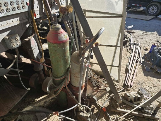 Oxygen and Acetylene Welding Cart with Torch