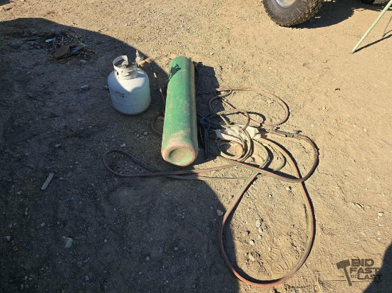Oxygen Tank and Propane Tank with Torch