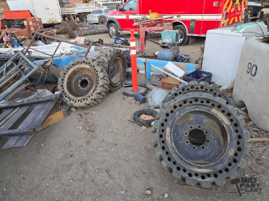 4 Heavy Equipment Wheels