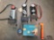 Foot Pumps, Tire Gauge, Emergency Escape Hammer, Buttoneer