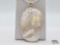 14k Gold Mother of Pearl Pendant, 25.97g