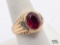 10K Gold Sapphire & Diamond Ring, 6.61g