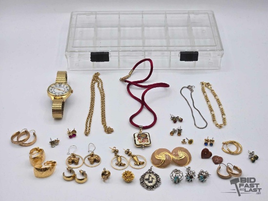 Costume Jewelry with Case