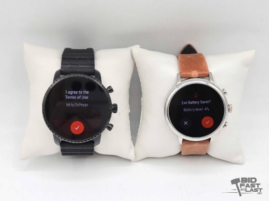 (2) Fossil Smart Watches & Charger