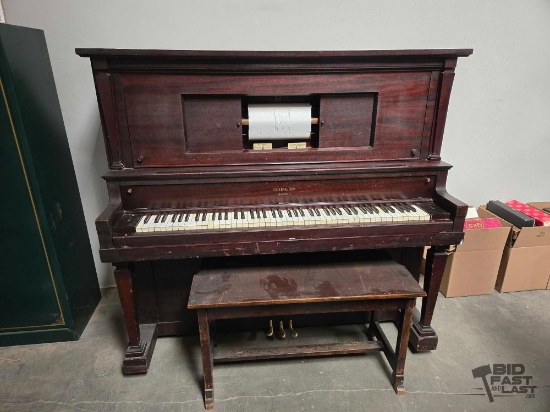 Lexington Boston Player Piano & Piano Chair