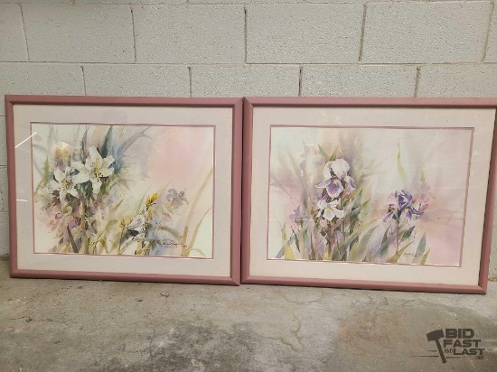 (2) Signed Framed Brent Houghton Prints
