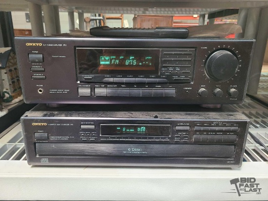 Onkyo A/V Tuner Amplifier and Compact Disc Changer