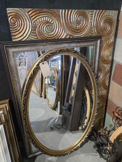 2 Mirrors and 1 Wall Art