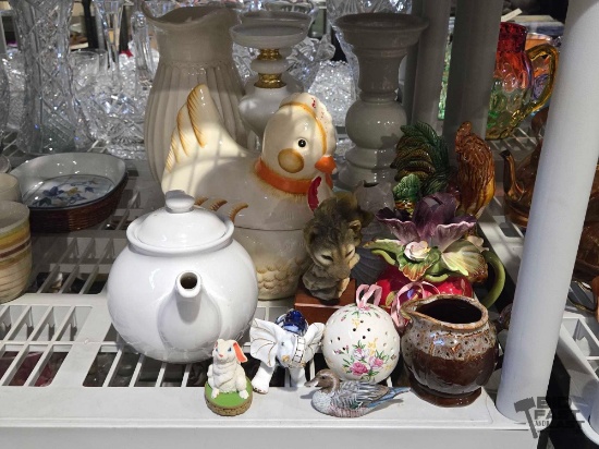 Chicken Cookie Jar, Teapot and More