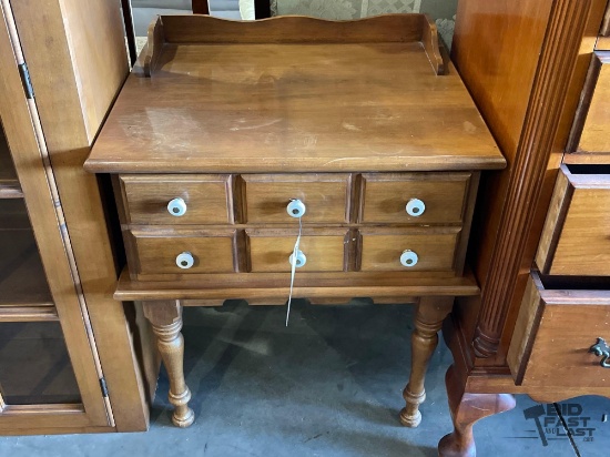 Wooden 2 Drawer Table End
