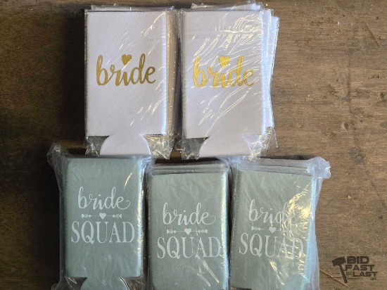 NEW!!! Bride & Bridal Party Dink Koozies