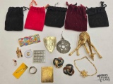 Clip On Earrings, Brooches and More