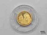 .585 Gold 2005 Pope Benedict XVI in Gold, 1.56g