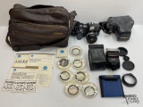 Camera, Bag, Lenses, Flash, Covers & Pamphlets