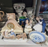 Precious Moments, Ceramic Mantel Clock and More
