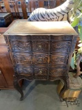 Wooden Carved French Chest